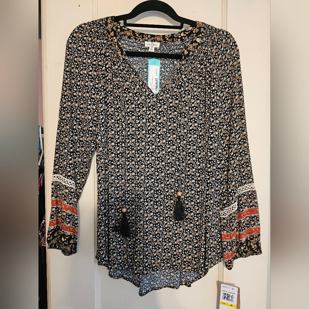 Black and Orange Patterned Jacket